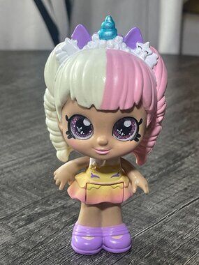 Kindi Kids Minis Mystabella Doll Sparkly Eyes Bobble Head Collectible Figure New